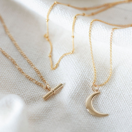 T-Bar Necklace Gold